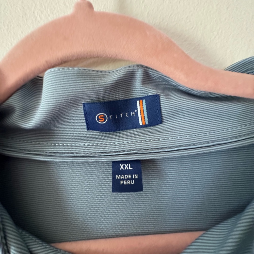 Stitch Men's blue 1/4 zip - XXL